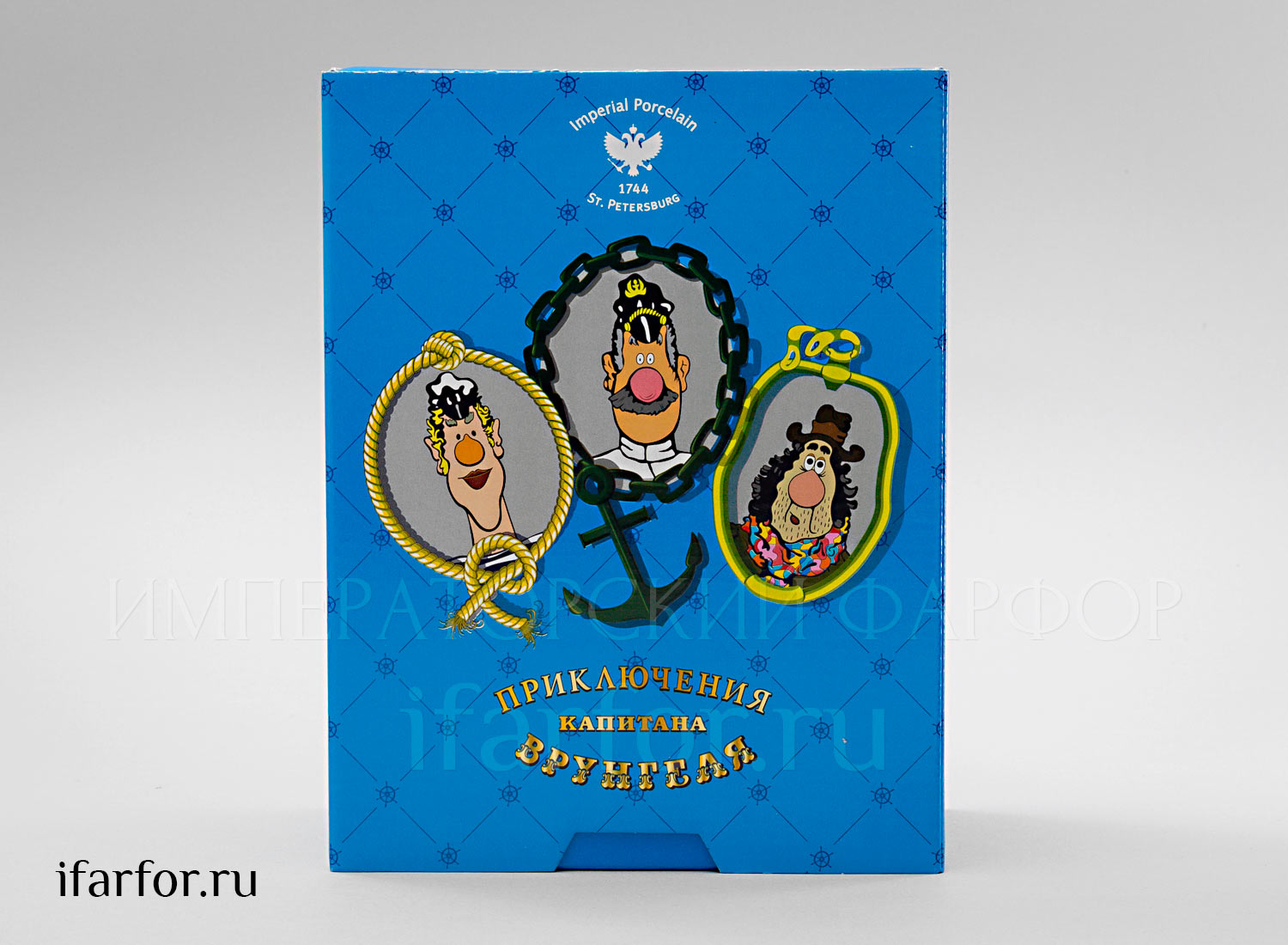 Бокал в подарочной коробке «Врунгель. Шеф» Форма: Вариации. Толстостенный костяной фарфор. 450 мл.