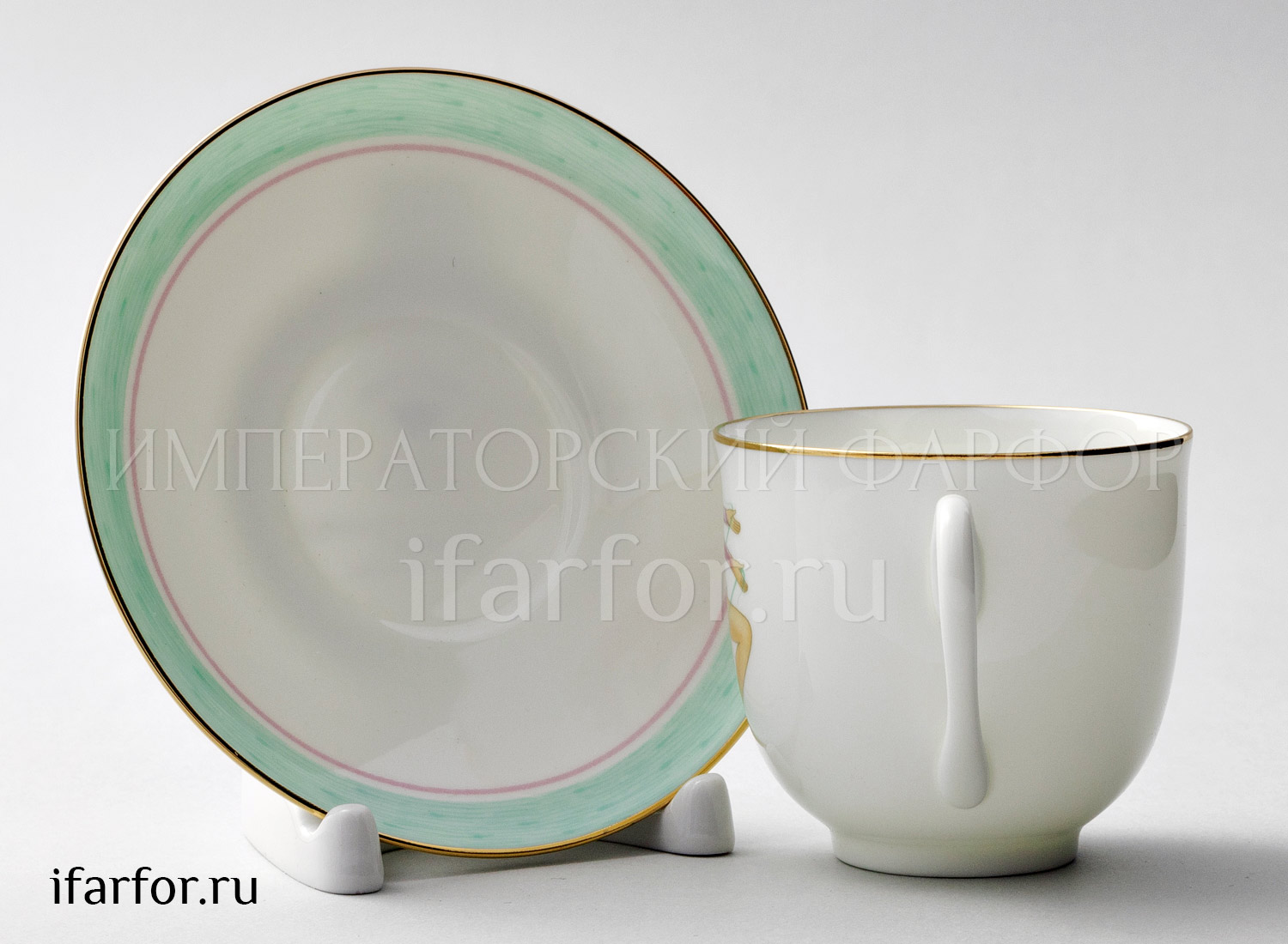 Чашка с блюдцем «Художественная гимнастика. Скакалка» 1/2