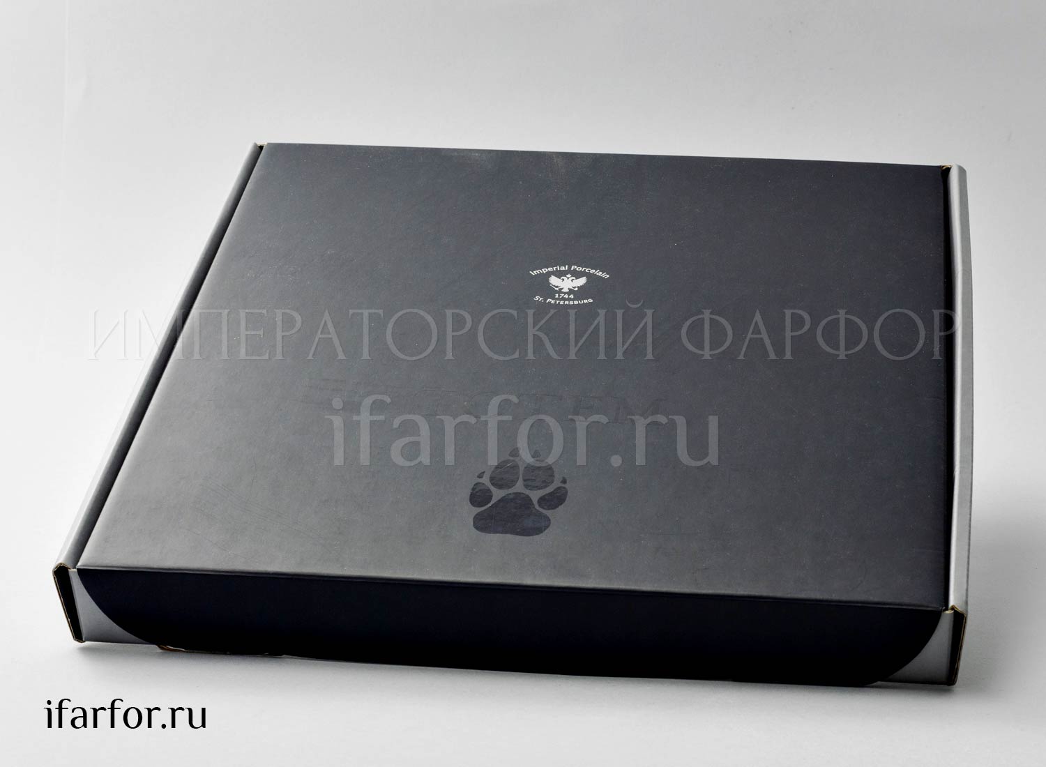 Декоративная тарелка в подарочной коробке «Тотем. Бизон» Твердый фарфор. 300 мм.