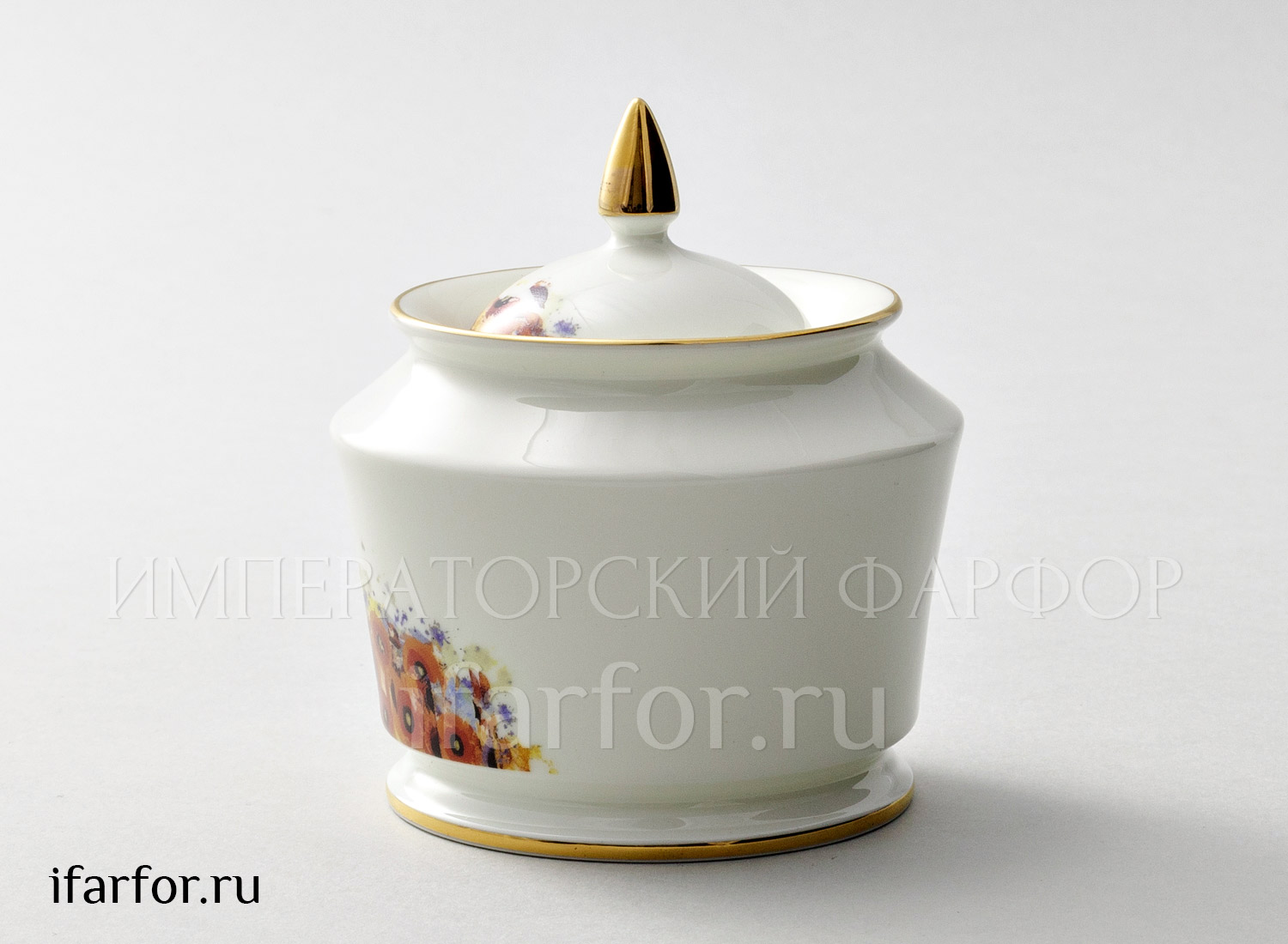 Сахарница «Четыре сезона любви» Форма: Юлия. Тонкостенный костяной фарфор. 310 мл.