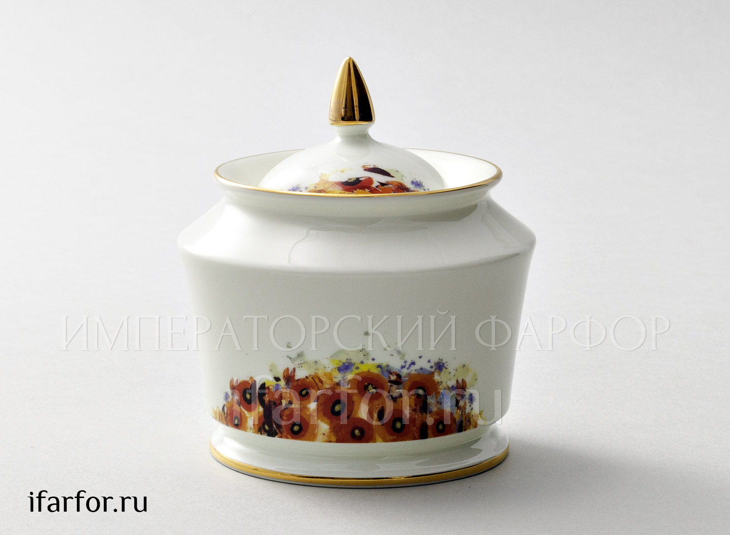 Сахарница «Четыре сезона любви» Форма: Юлия. Тонкостенный костяной фарфор. 310 мл.