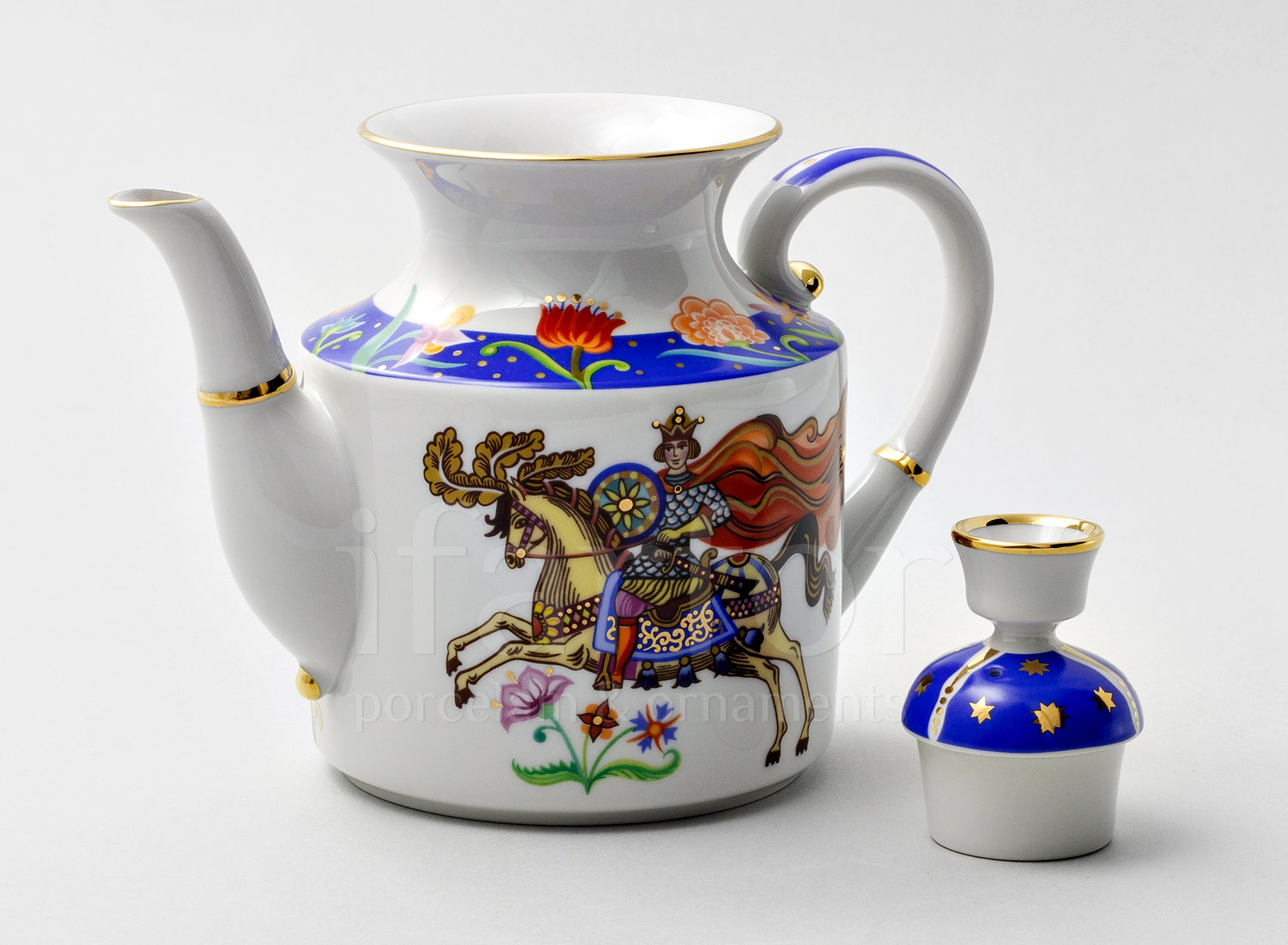 Чайник заварочный «Чудоград» Форма: Банкетная. Твердый фарфор. 850 мл.
