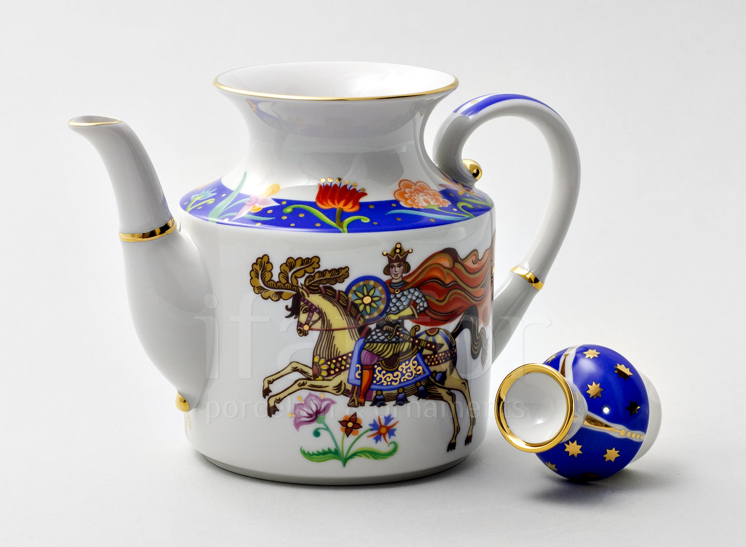 Чайник заварочный «Чудоград» Форма: Банкетная. Твердый фарфор. 850 мл.