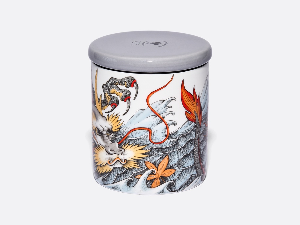 Подарочный набор «Tattoo Dragon (Татуировка Дракон) аромат Аква» Толстостенный костяной фарфор