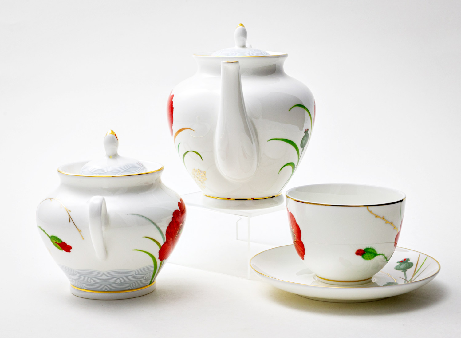 Сервиз чайный «Маки» 6/14