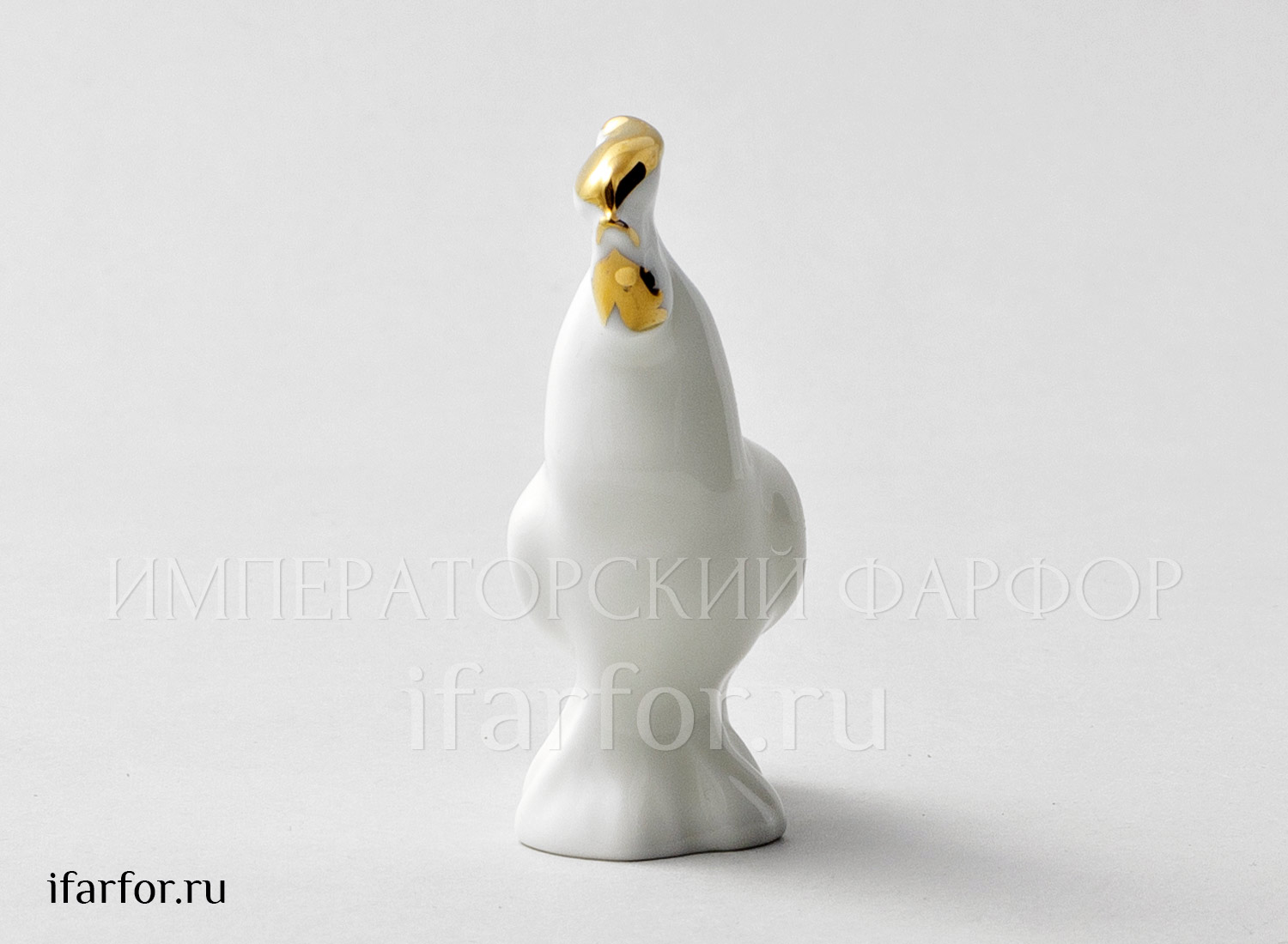 Скульптура «Петух (з.з.)» Форма: Петух (з.з.). Костяной фарфор