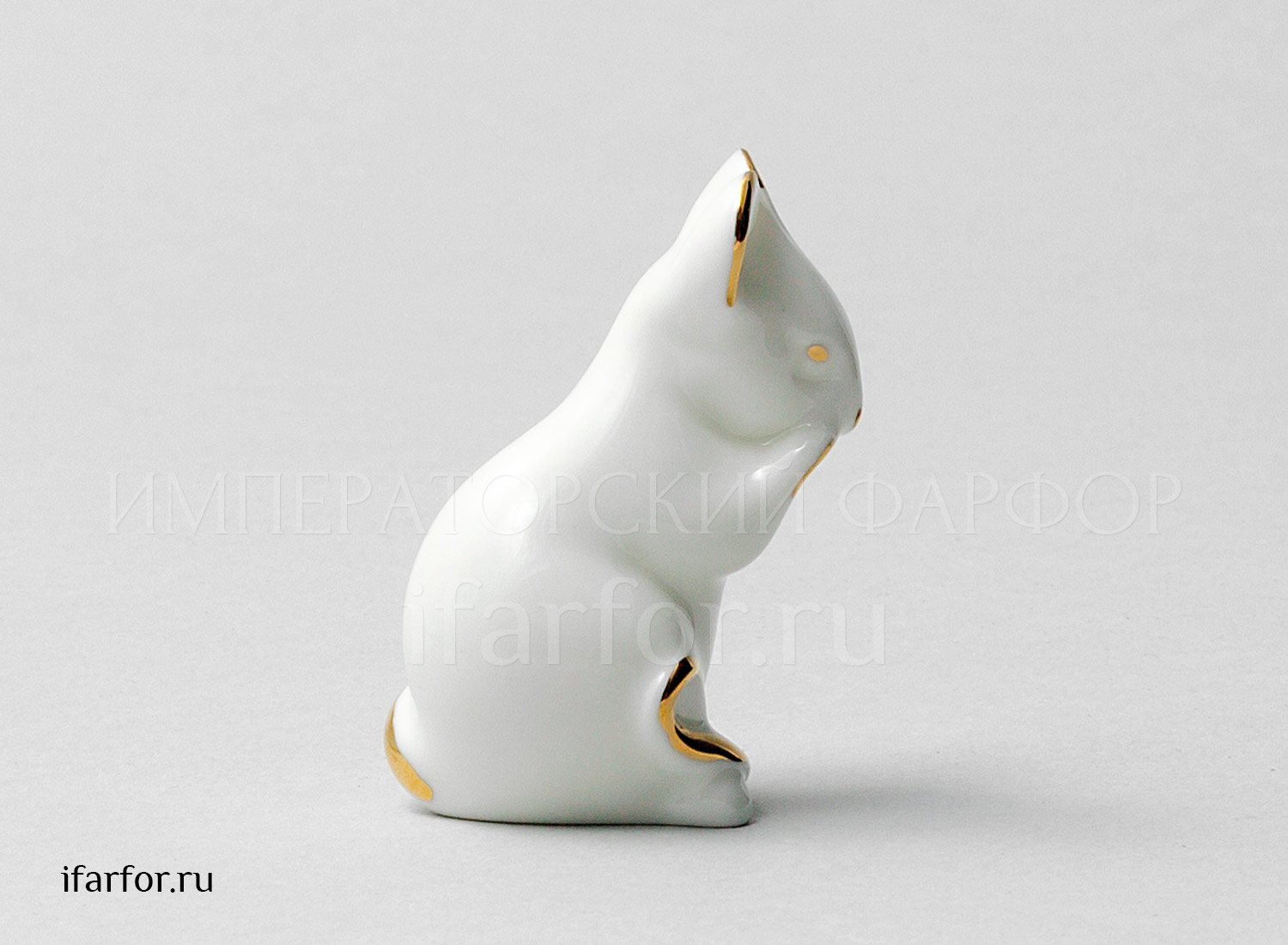 Скульптура «Мышь (з.з.)» Форма: Мышь (з.з.). Костяной фарфор. 55 мм.