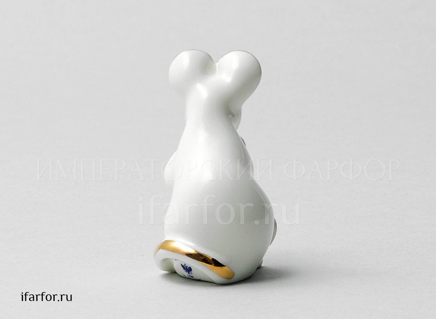 Скульптура «Мышь (з.з.)» Форма: Мышь (з.з.). Костяной фарфор. 55 мм.
