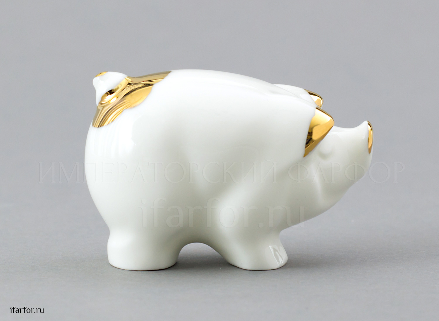 Скульптура «Кабан (з.з.)» Форма: Кабан (з.з.). Костяной фарфор. 38 мм.