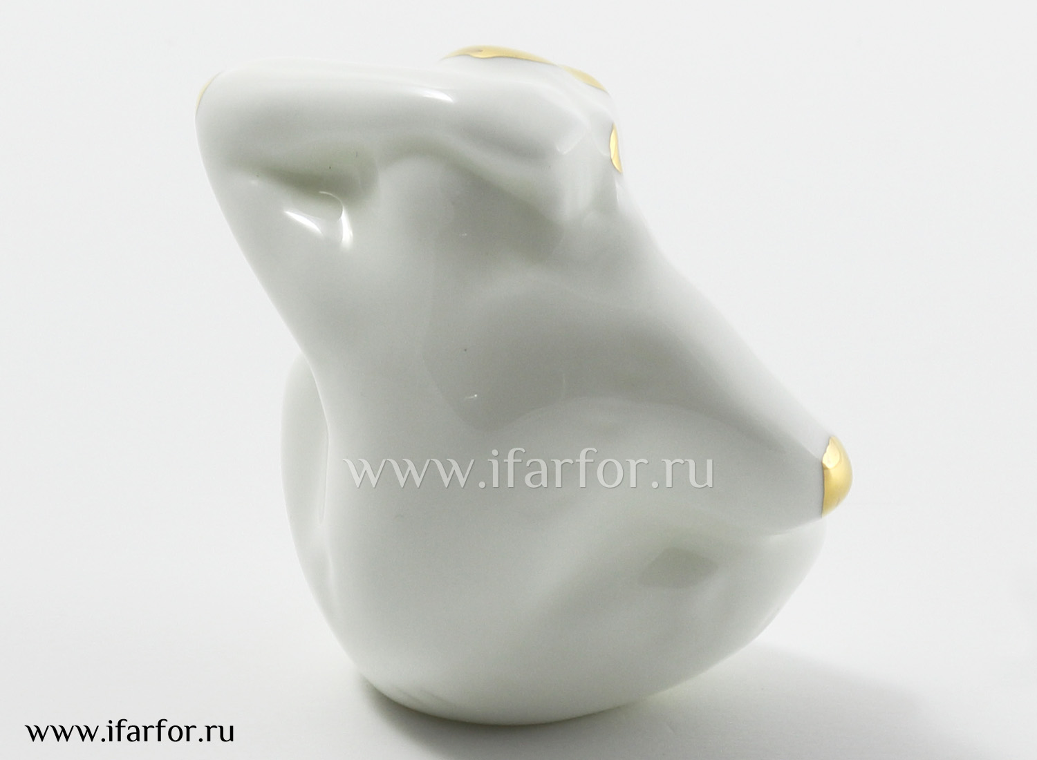 Скульптура «Обезьяна (з.з.)» Форма: Обезьяна (з.з.). Костяной фарфор. 50 мм.