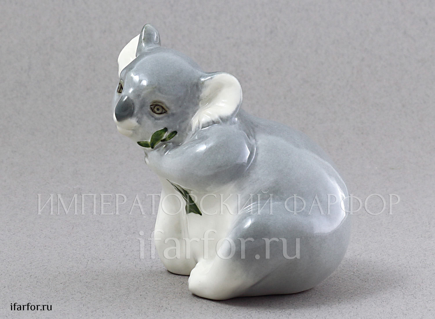 Скульптура «Коала» Форма: Коала. Мягкий фарфор. 100 мм.