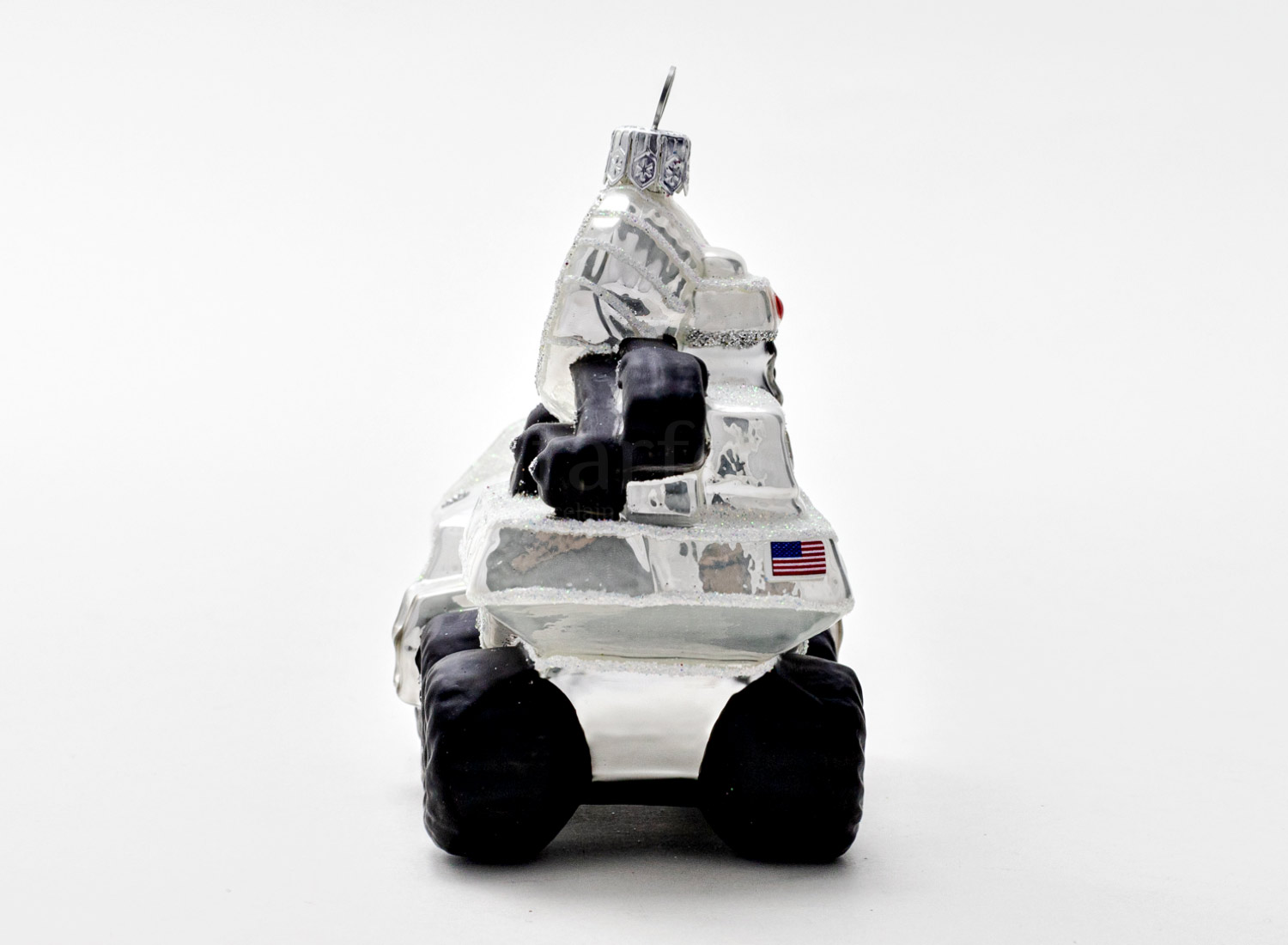 Елочная игрушка «Марсоход с астронавтом» Стекло. 110 x 105 мм.