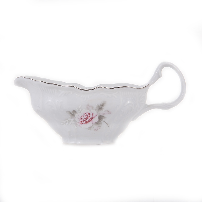 Соусник «Бернадотт Серая роза платина» Фарфор