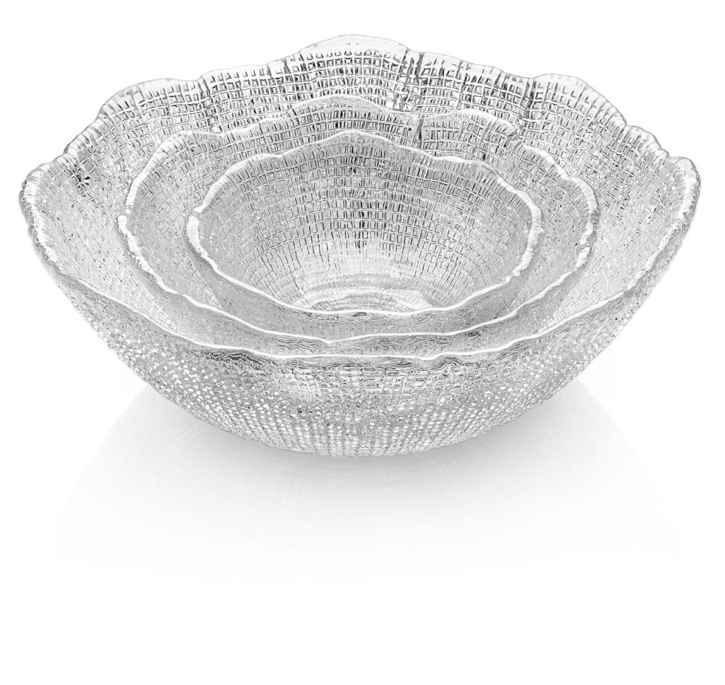 Салатник «Прозрачный» Форма: Diamanté. Стекло. 330 x 90 мм.