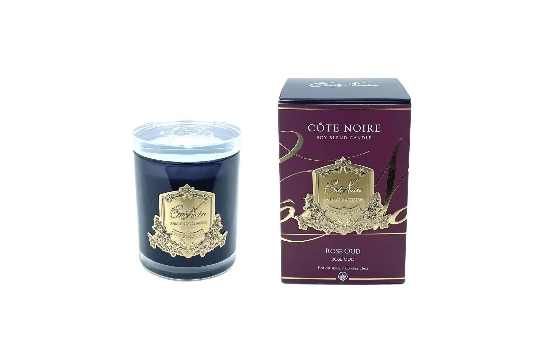 Свеча ароматическая «Rose Oud» Форма: Rose Oud. Хрусталь. 80 x 125 мм.