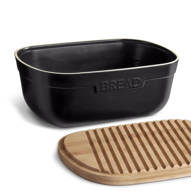 Хлебница «Черный» Керамика. 355 x 155 мм.