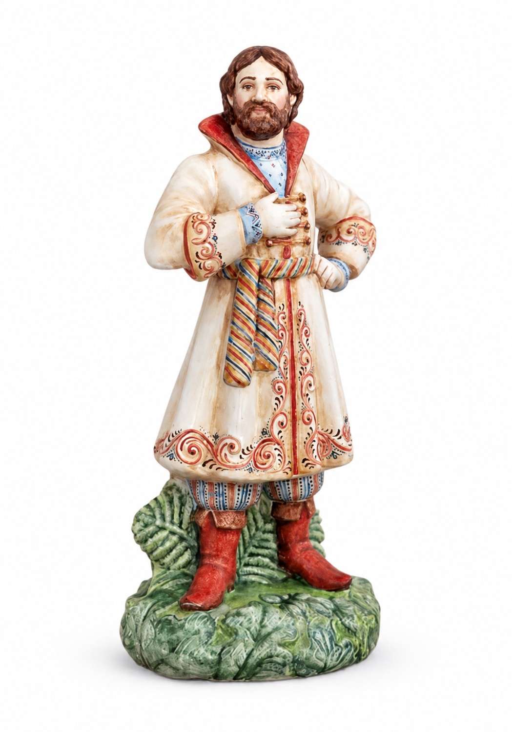 Скульптура «Мизгирь» Майолика. 106 x 230 мм.