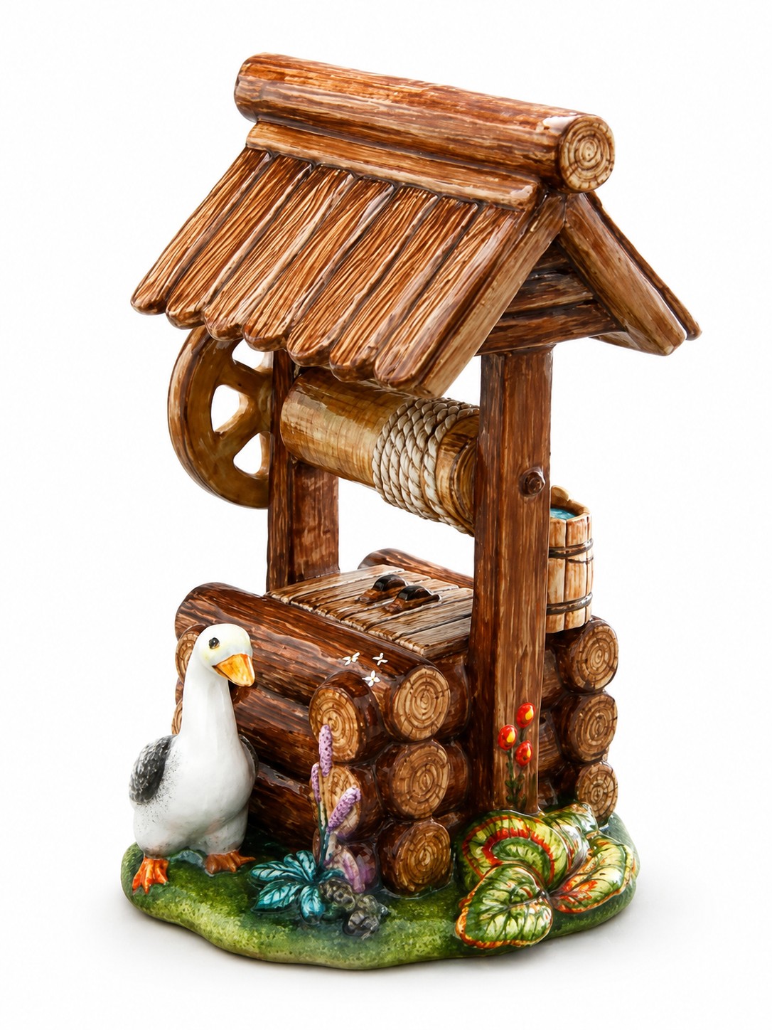Скульптура «Колодец большой» Майолика. 140 x 225 мм.