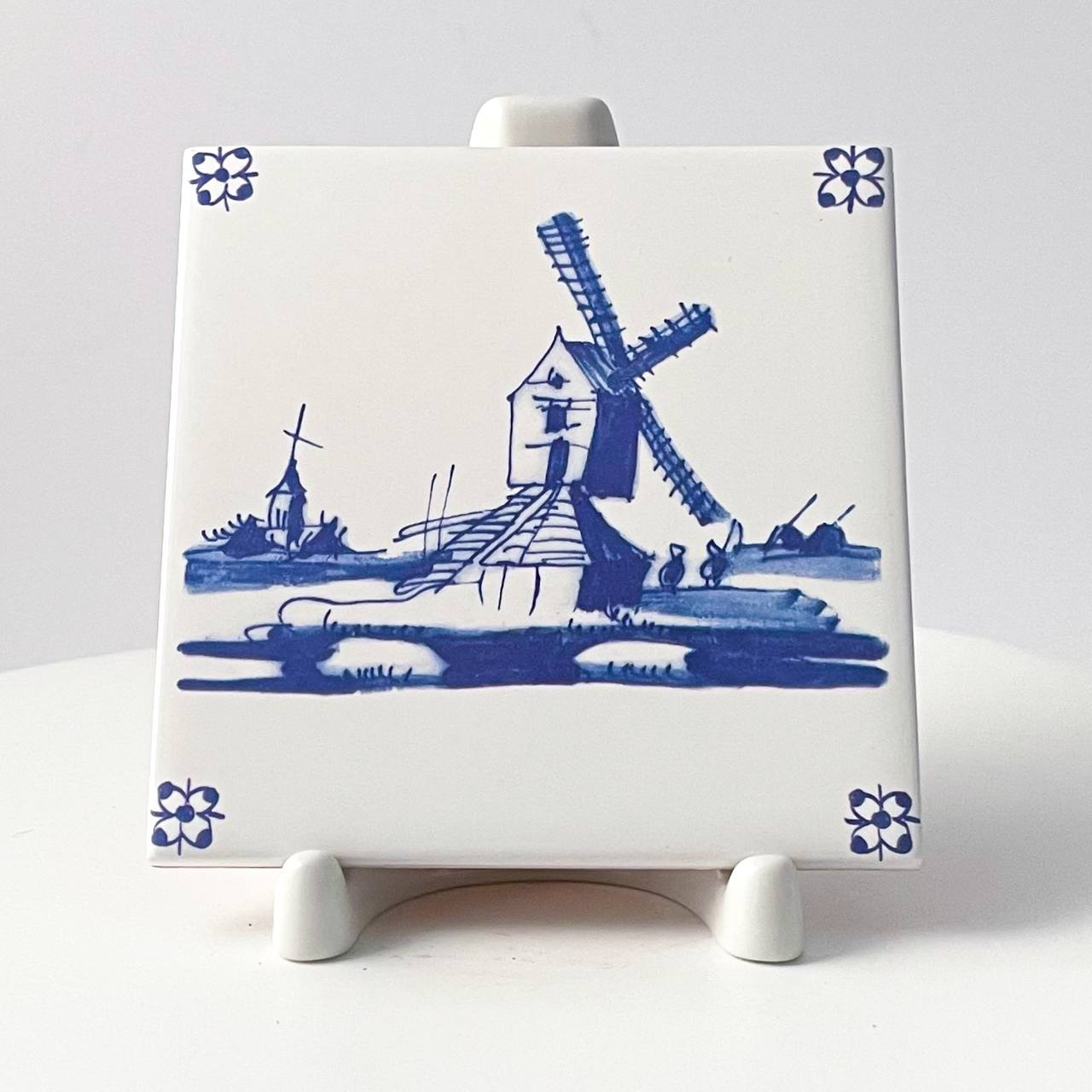 Набор изразцов «Голландский. Голландские мотивы Мельницы» Керамика. 97 x 97 мм.