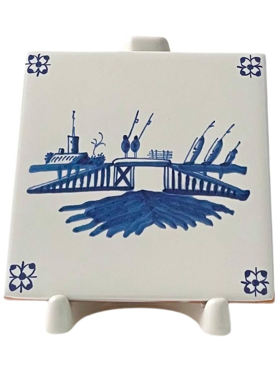Набор изразцов «Голландский. Морской стиль» Керамика. 97 x 97 мм.
