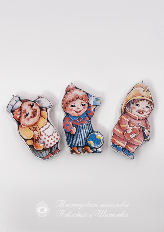 Елочная игрушка «Пожарный» Майолика