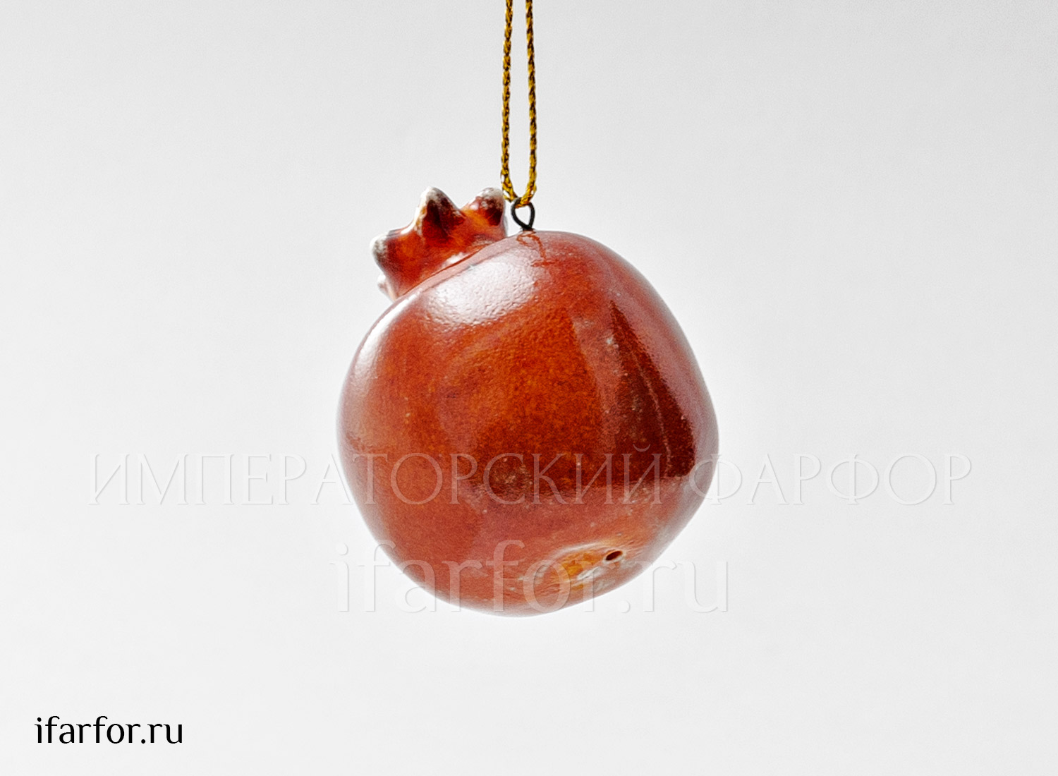 Елочная игрушка «Гранат мини» Форма: Гранат мини. Майолика. 45 x 45 мм.