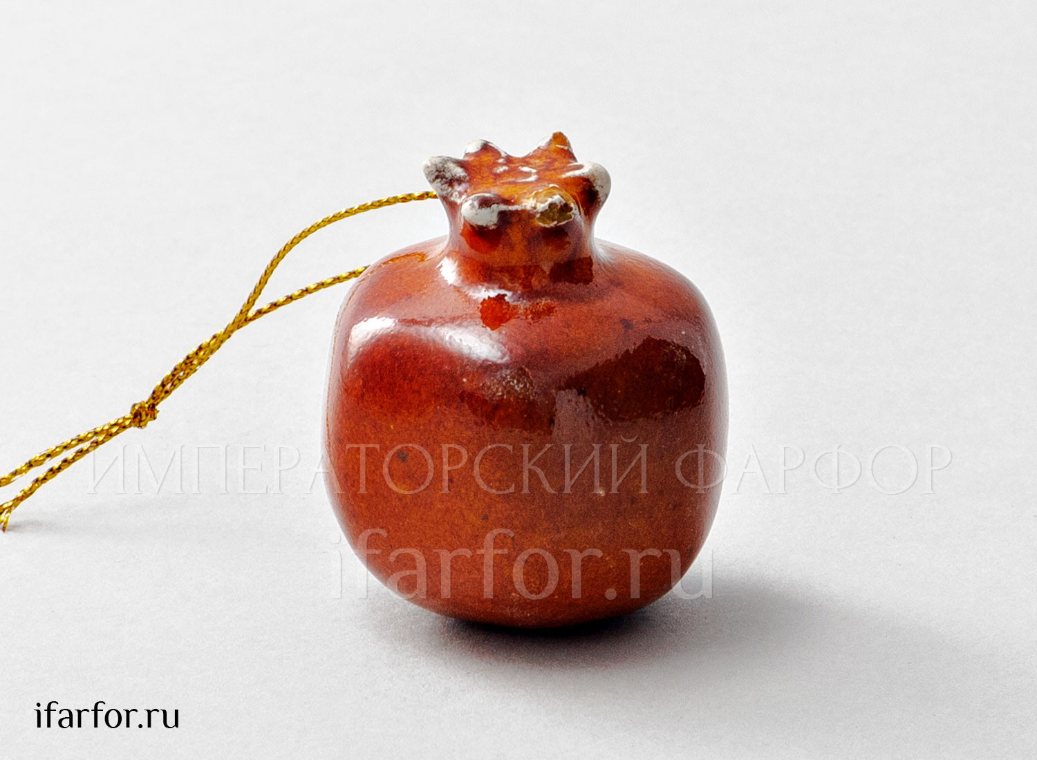 Елочная игрушка «Гранат мини» Форма: Гранат мини. Майолика. 45 x 45 мм.