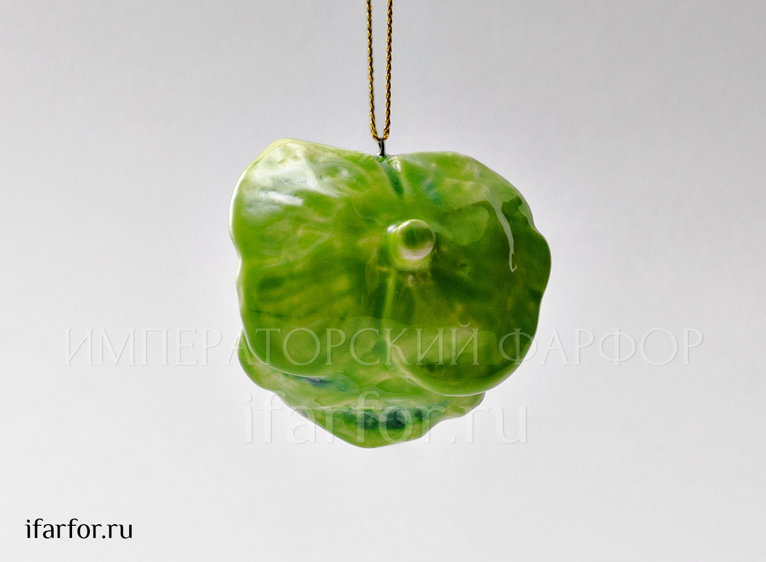Елочная игрушка «Капуста мини» Форма: Капуста мини. Майолика. 55 x 45 мм.