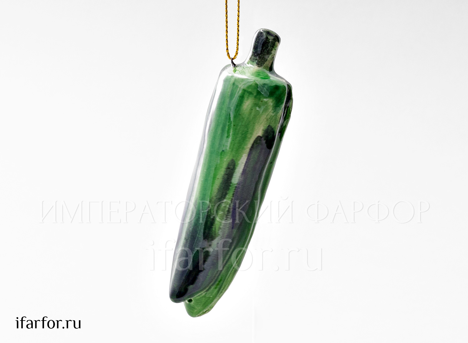 Елочная игрушка «Кукуруза мини» Форма: Кукуруза мини. Майолика. 30 x 28 x 105 мм.