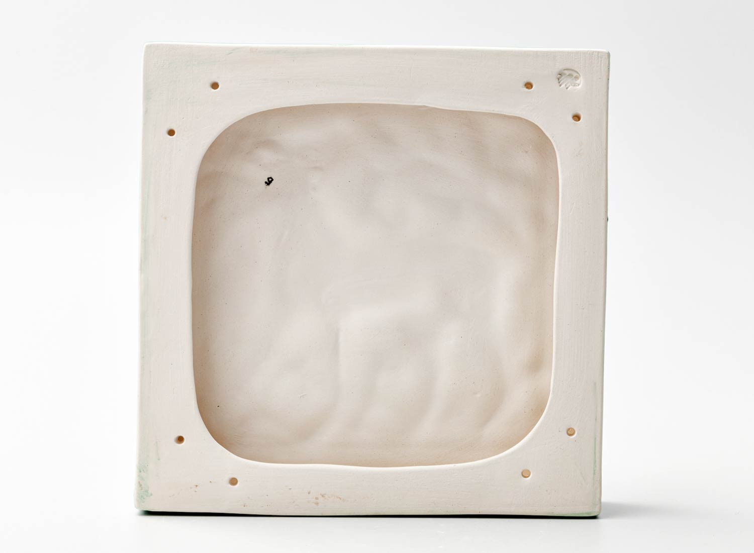 Изразец «Олень 3 бирюзовый» Майолика. 200 x 200 мм.