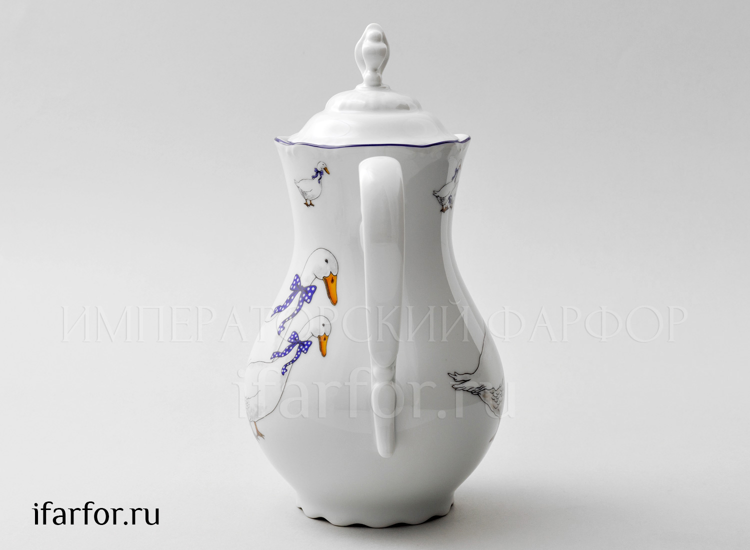 Кофейник «Констанция Гуси» Форма: Констанция. Фарфор. 1200 мл.