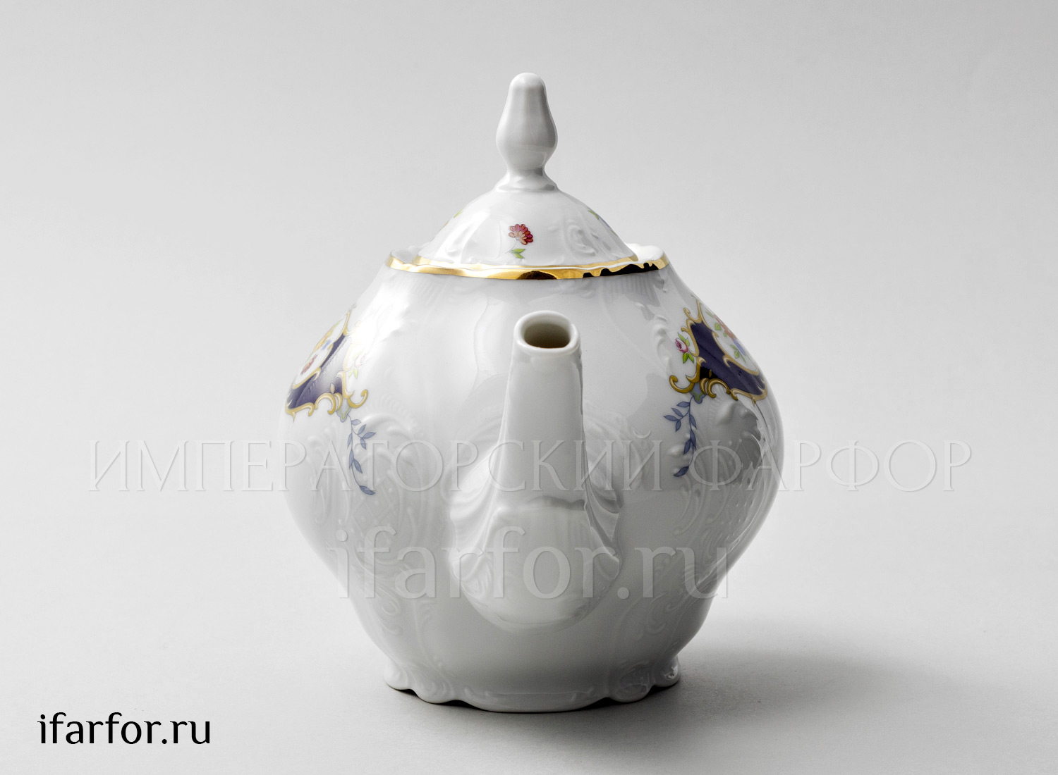 Чайник заварочный «Бернадотт Синий глаз» Форма: Бернадотт. Фарфор. 700 мл.