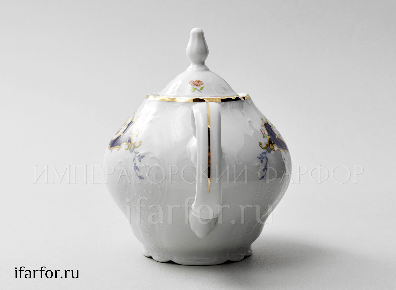 Чайник заварочный «Бернадотт Синий глаз» Форма: Бернадотт. Фарфор. 700 мл.