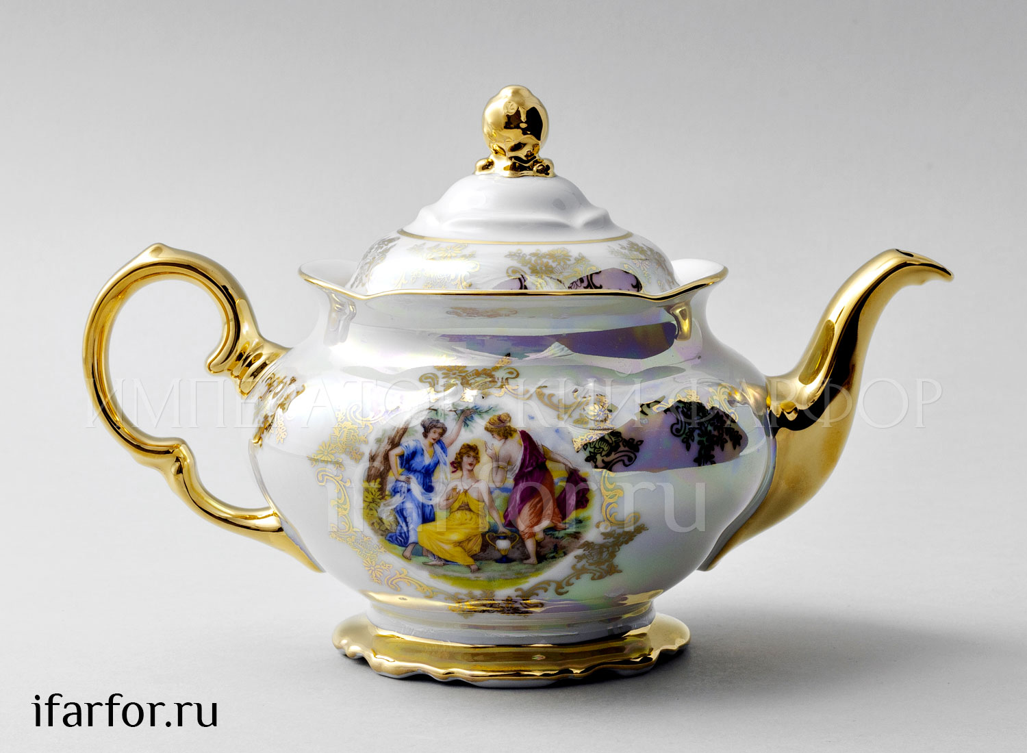 Чайник заварочный «Мадонна» Форма: Фредерика. Фарфор. 800 мл.