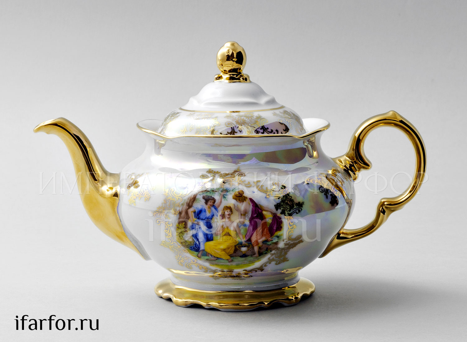 Чайник заварочный «Мадонна» Форма: Фредерика. Фарфор. 800 мл.