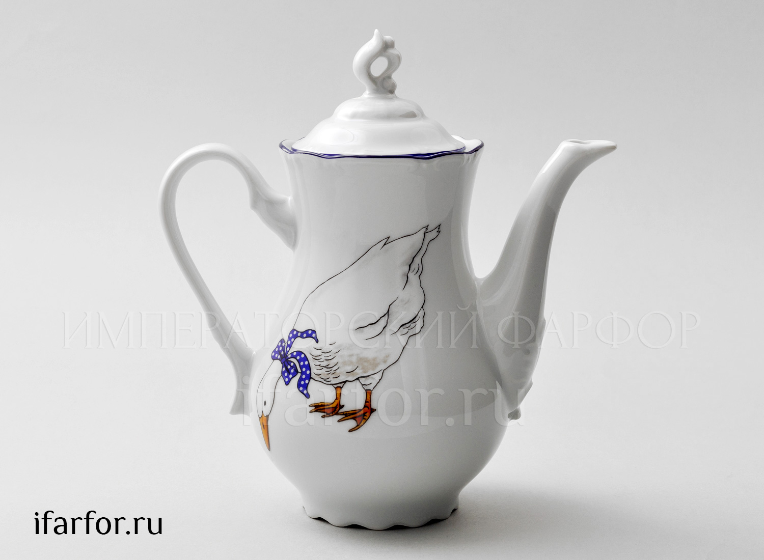 Кофейник «Констанция Гуси» Форма: Констанция. Фарфор. 800 мл.