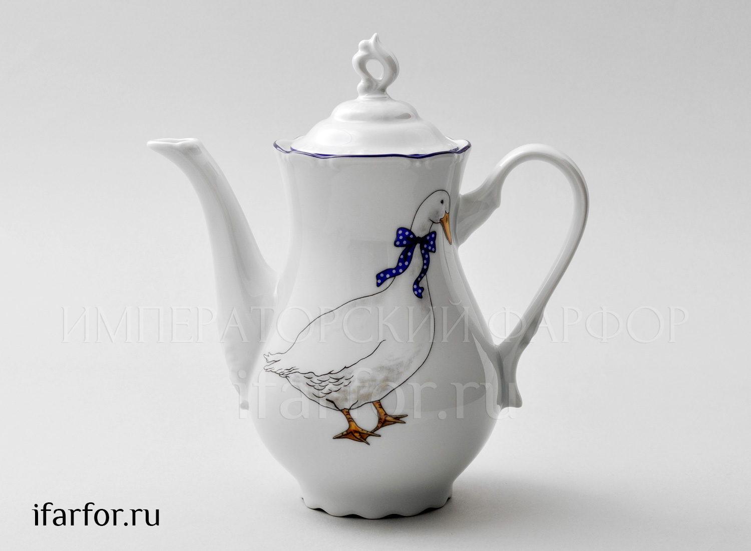 Кофейник «Констанция Гуси» Форма: Констанция. Фарфор. 800 мл.