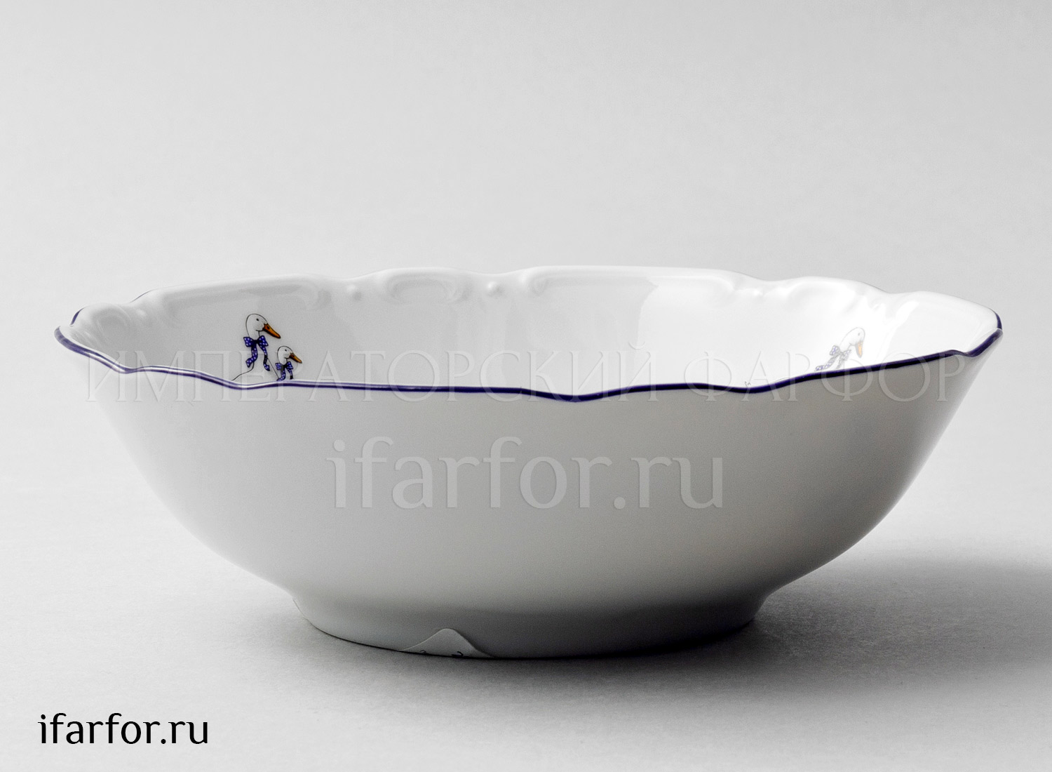 Салатник «Констанция Гуси» Форма: Констанция. Фарфор. 160 мм.