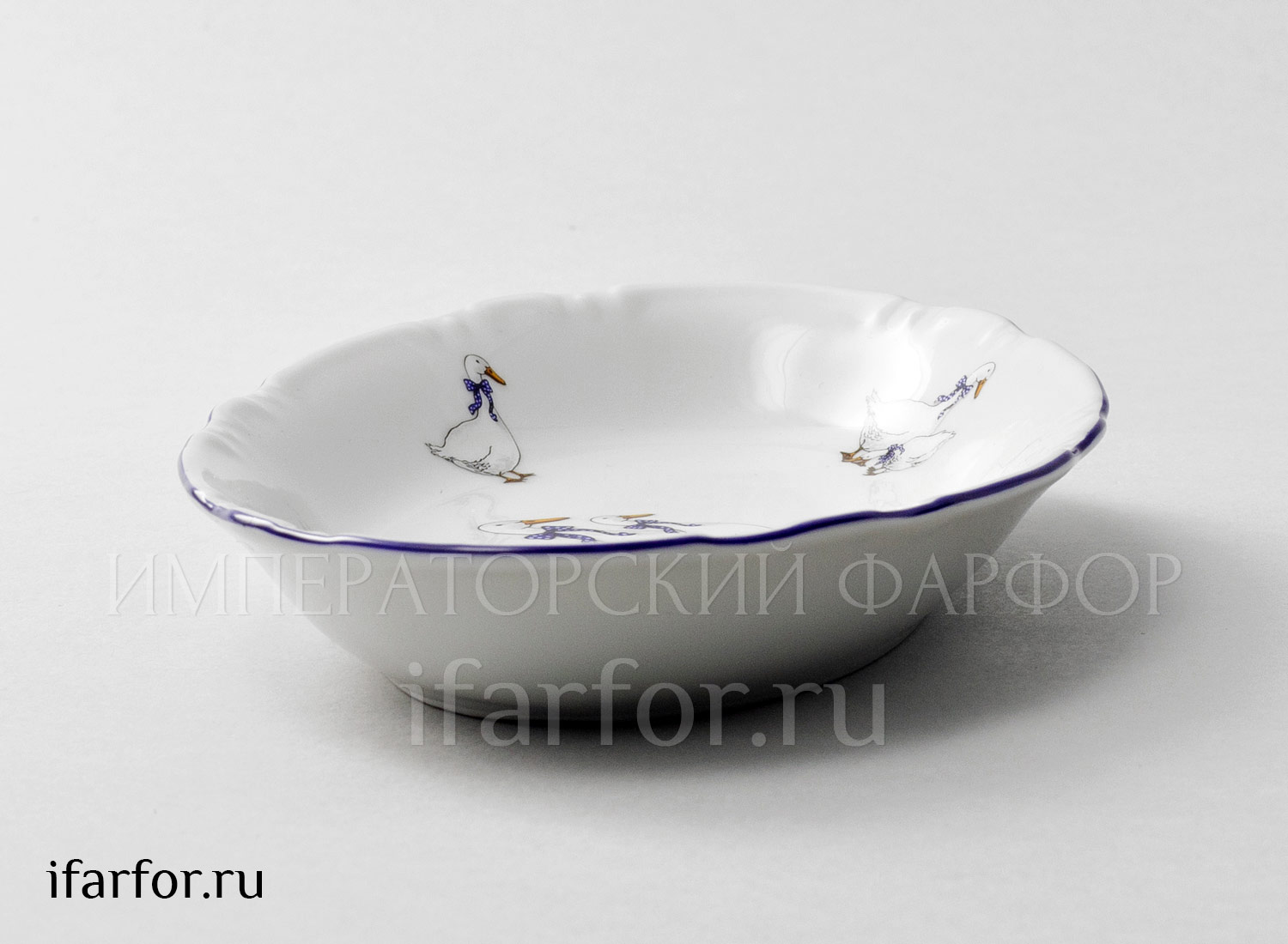 Блюдо овальное «Констанция Гуси» Форма: Констанция. Фарфор. 210 мм.