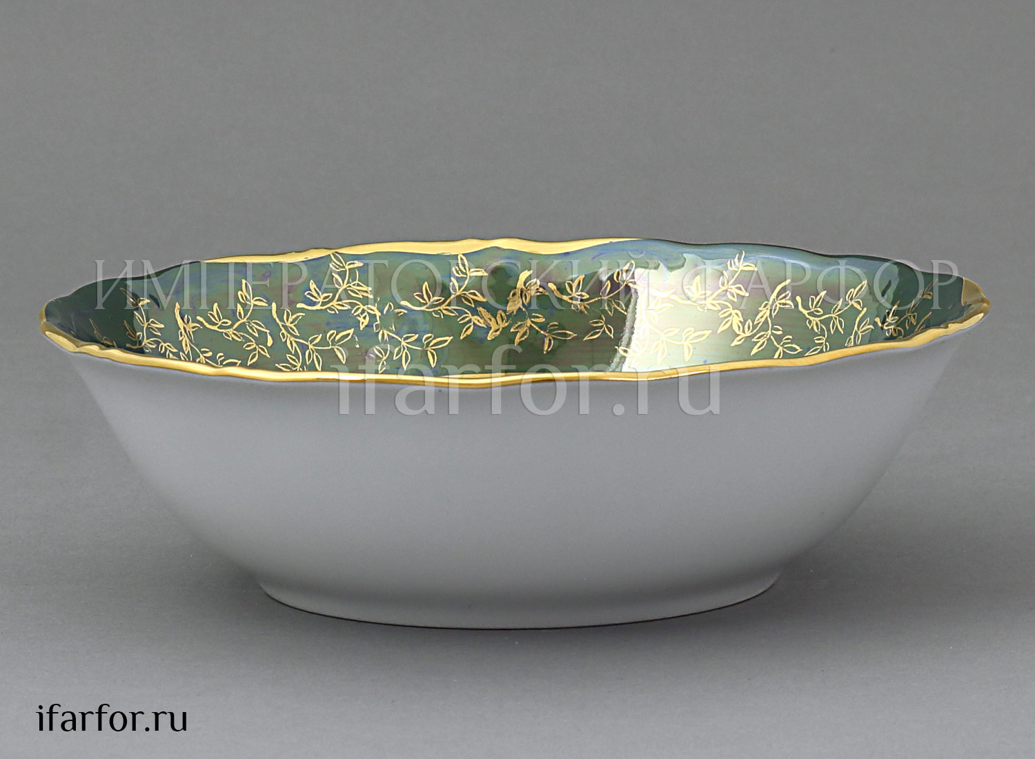 Набор салатников «Охота Зеленая» 6/6 Форма: STERNE PORCELAN. Фарфор. 190 мм.