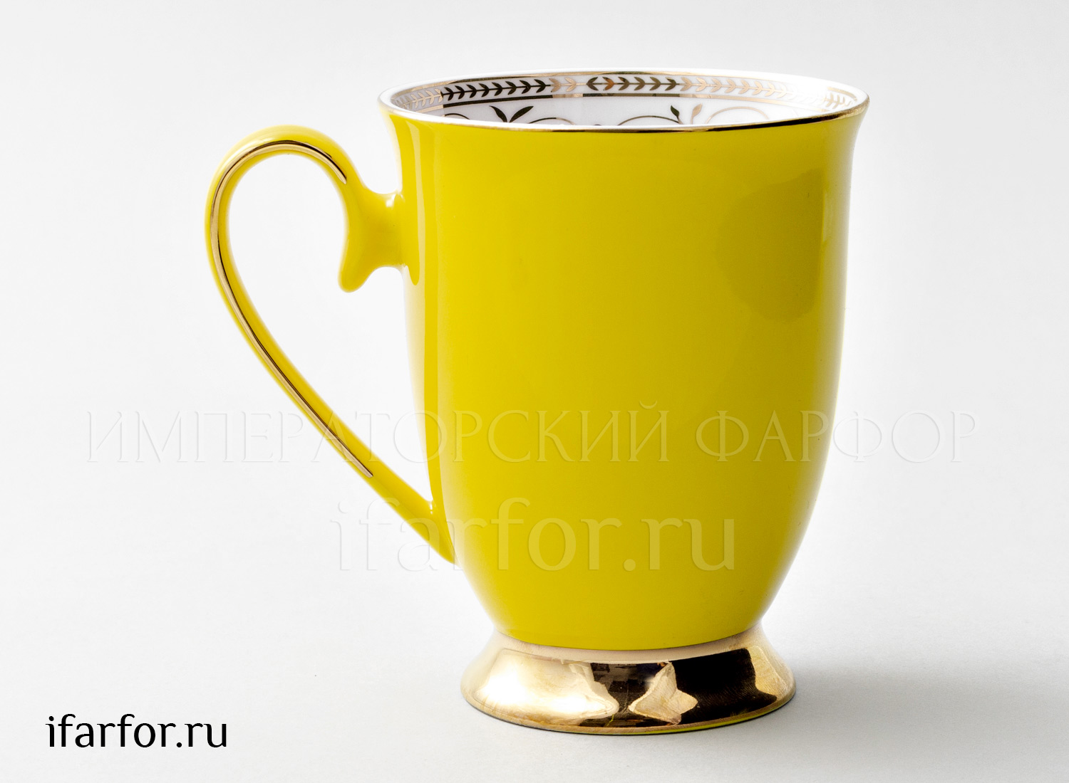 Кружка «Радуга Желтый» Форма: Royal Classics. Фарфор. 325 мл.