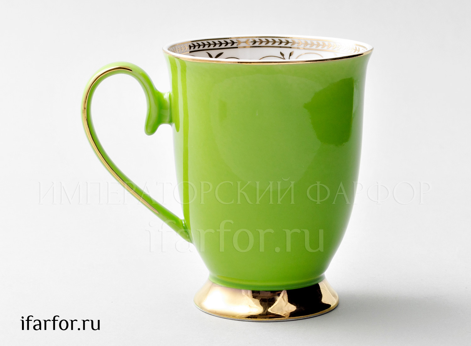 Кружка «Радуга Зеленый» Форма: Royal Classics. Фарфор. 325 мл.