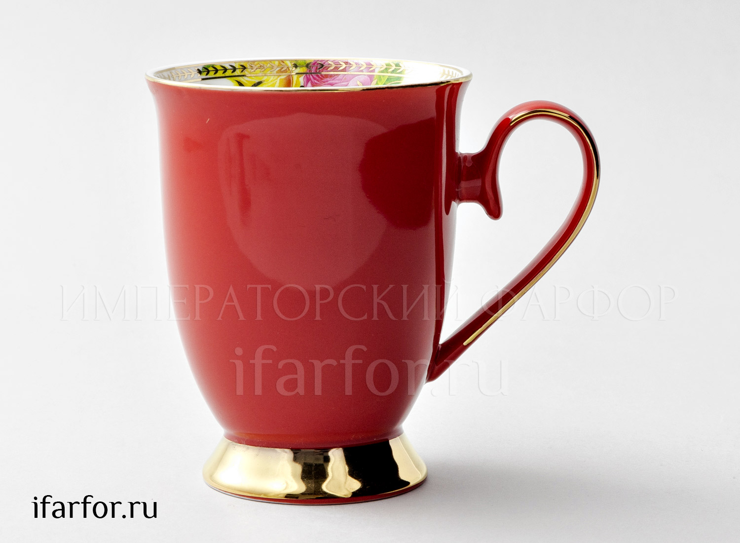 Кружка «Радуга Красный» Форма: Royal Classics. Фарфор. 325 мл.