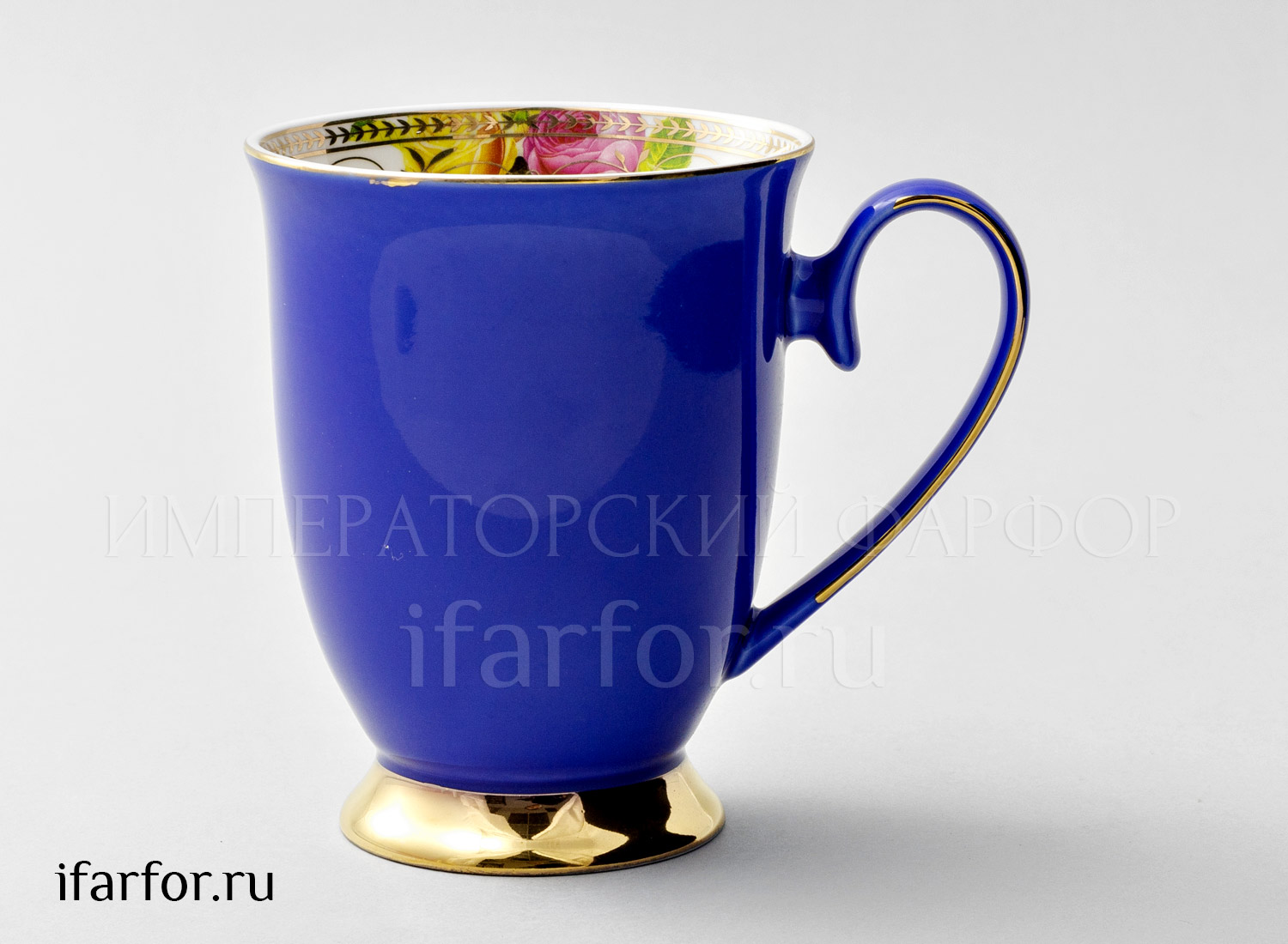 Кружка «Радуга Синий» Форма: Royal Classics. Фарфор. 325 мл.