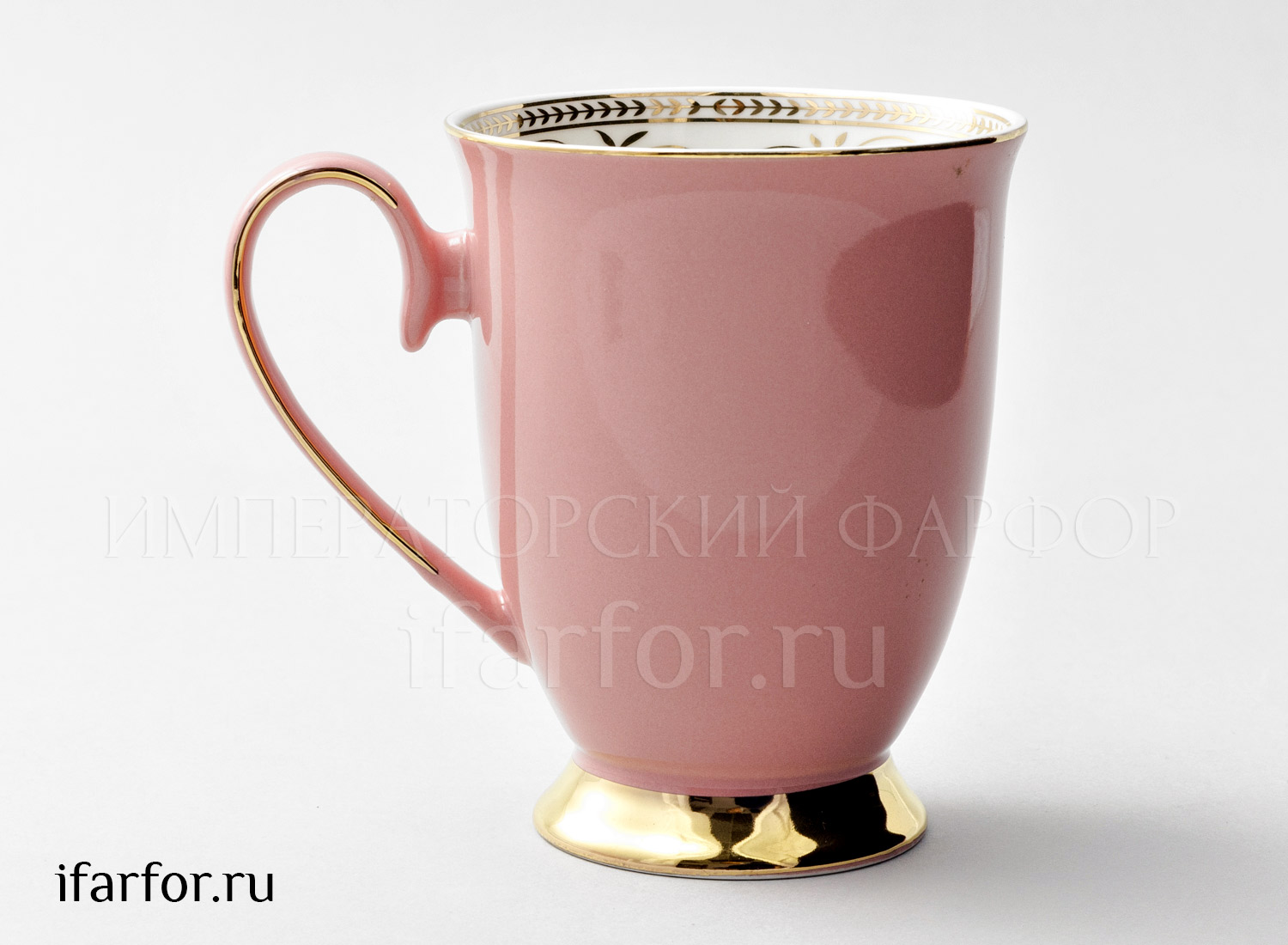 Кружка «Радуга Розовый» Форма: Royal Classics. Фарфор. 325 мл.