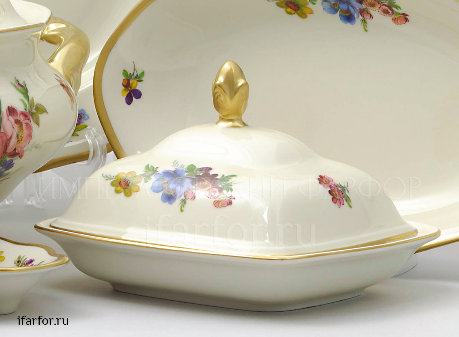 Сервиз столовый «Слоновая кость» 6/27 Форма: STERNE PORCELAN. Фарфор