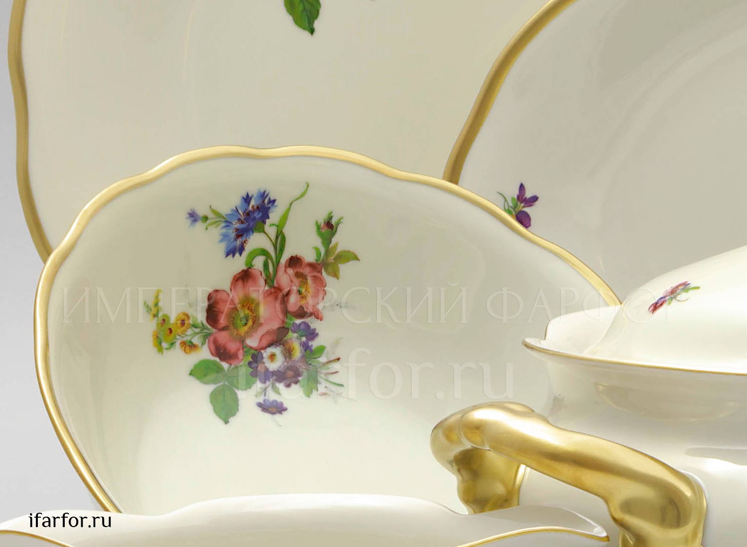 Сервиз столовый «Слоновая кость» 6/27 Форма: STERNE PORCELAN. Фарфор