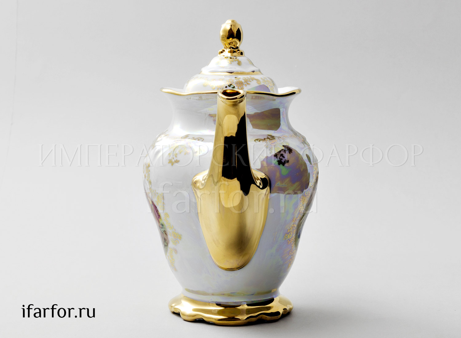 Кофейник «Мадонна Перламутр» Форма: Фредерика Moravec. Фарфор. 1200 мл.