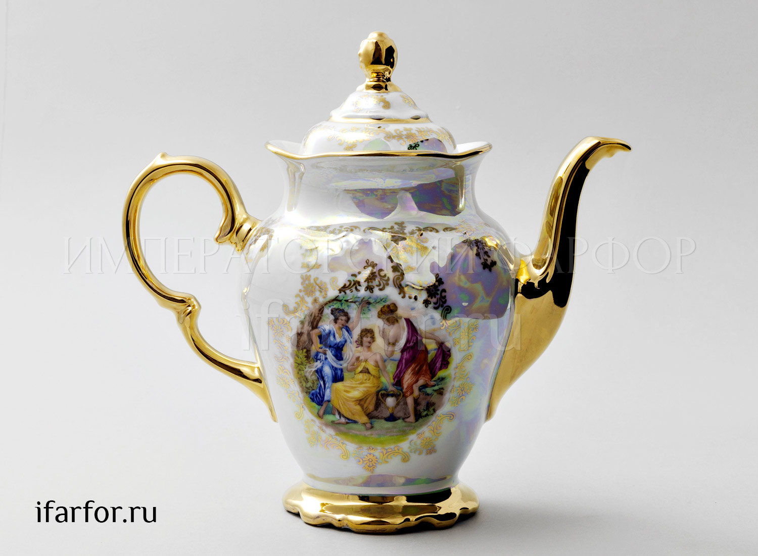 Кофейник «Мадонна Перламутр» Форма: Фредерика Moravec. Фарфор. 1200 мл.