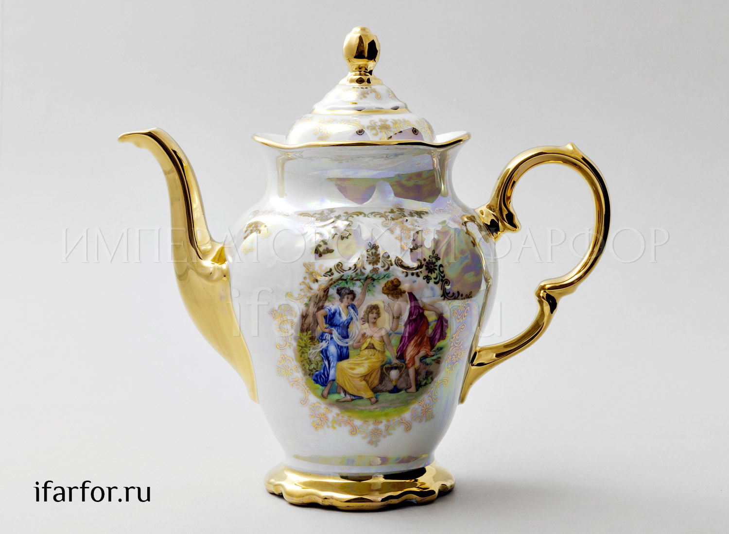 Кофейник «Мадонна Перламутр» Форма: Фредерика Moravec. Фарфор. 1200 мл.